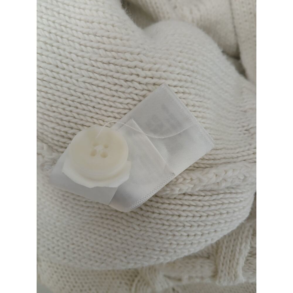 Lucky Brand Cozy Off White Cable Knit Cardigan Buttons sz XL - Picture 11 of 11